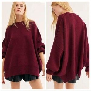 NWT Free People Easy Street Tunic Sweater